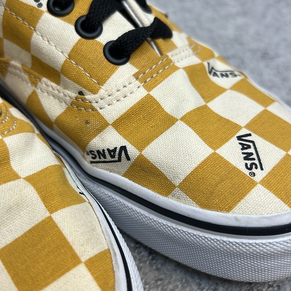 Mens Vans Era Big Check Yolk Yellow - EUC! Unisex - Crosslisted - Picture 7 of 16